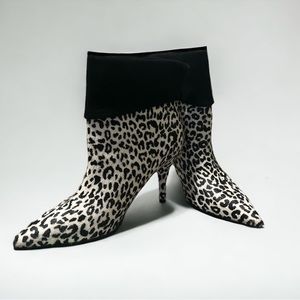 NWOT Marc Fisher LTD Leopard Print Booties